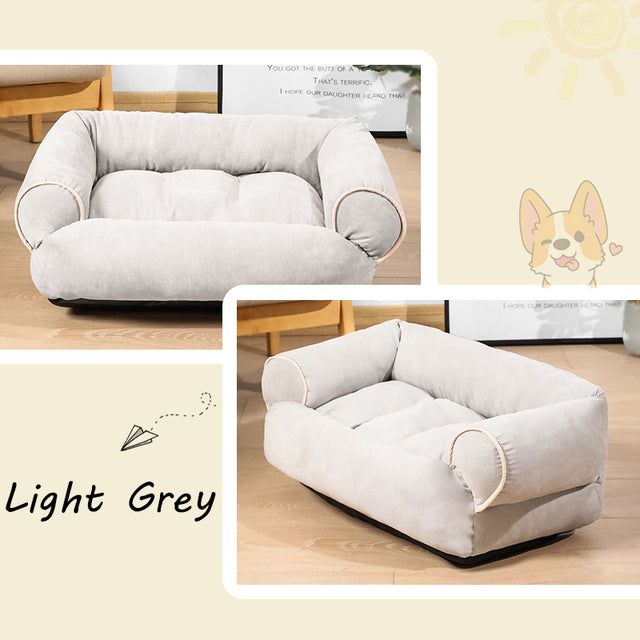 Fami Petcare Deep Sleeper Bed - Light Gray - by Famigift