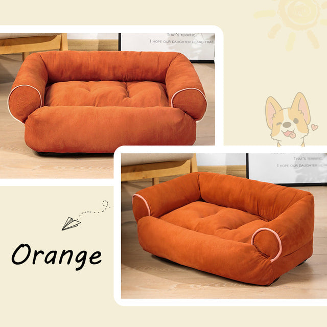 Fami Petcare Deep Sleeper Bed - Orange - by Famigift