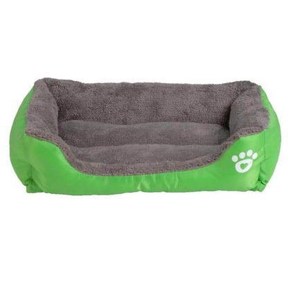 Petcare Soft Fleece Dogs Bed - Green - by Famigift