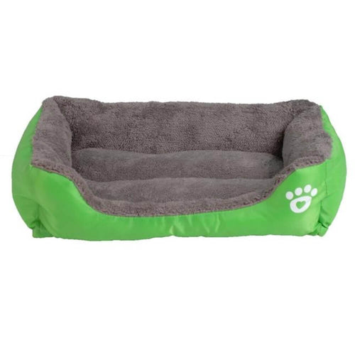 Petcare Soft Fleece Dogs Bed - Green - by Famigift
