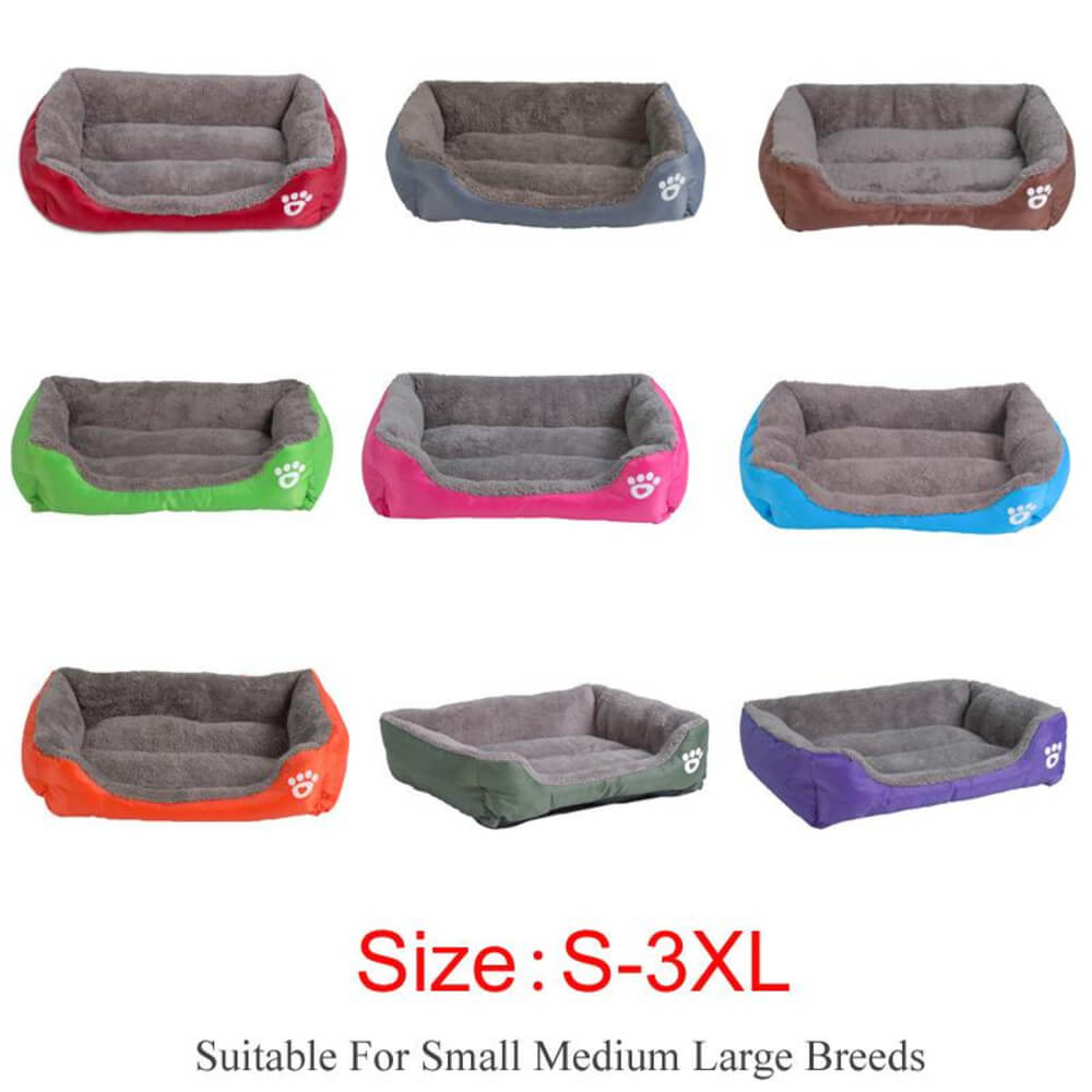 Petcare Soft Fleece Dogs Bed - Green - by Famigift