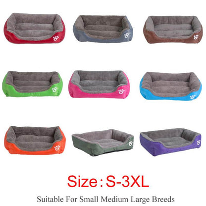 Petcare Soft Fleece Dogs Bed - Green - by Famigift