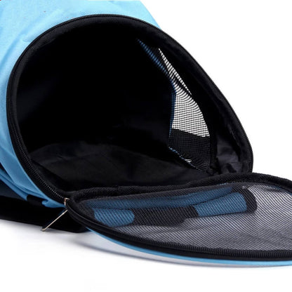 Breathable pet carrier mesh backpack for cats & dogs - Sky Blue - by Famigift