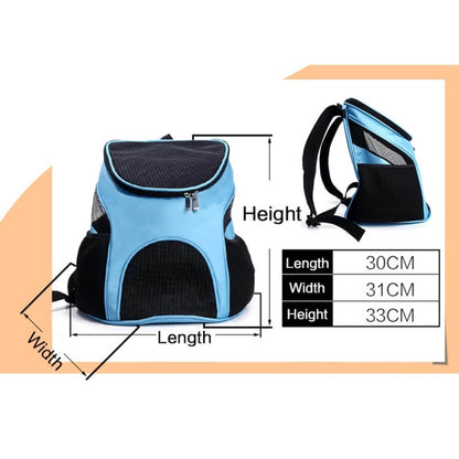 Breathable pet carrier mesh backpack for cats & dogs - by Famigift