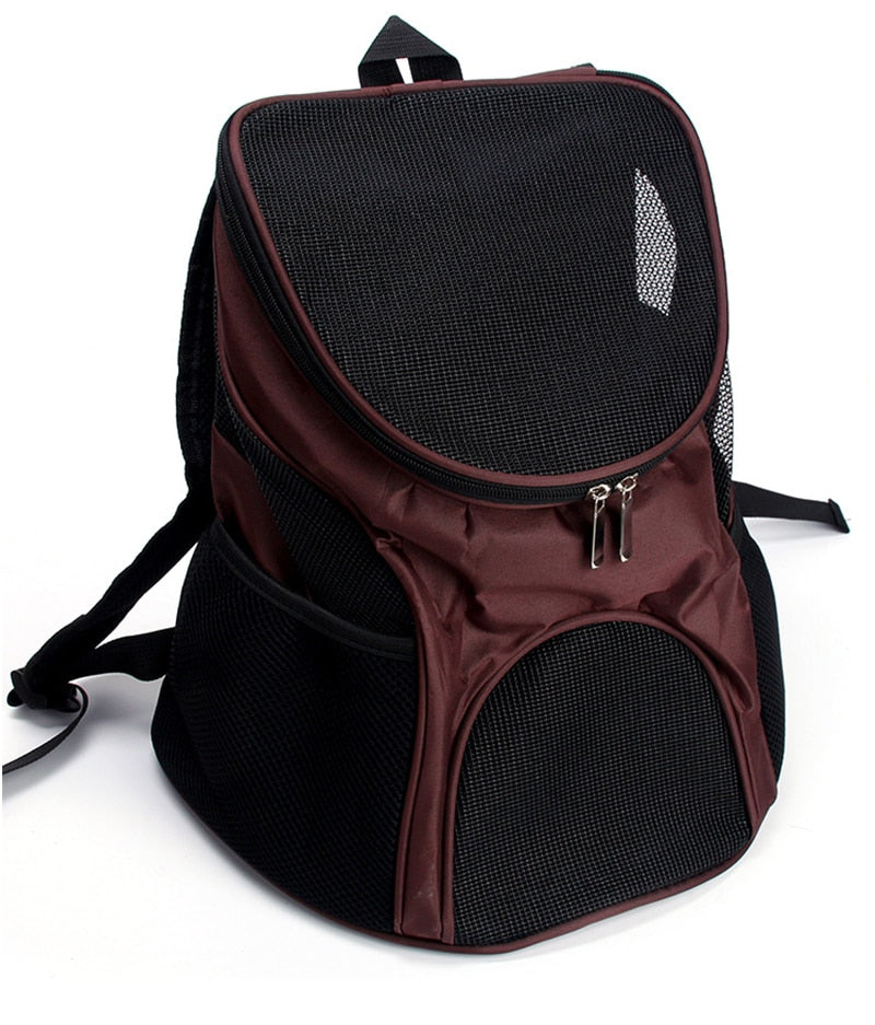 Breathable pet carrier mesh backpack for cats & dogs - by Famigift