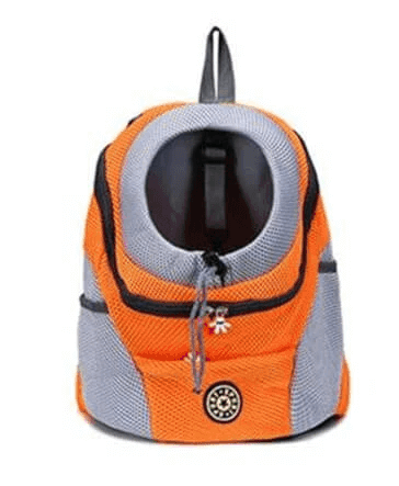 Front bag mesh pet carrier travel backpack - Blue - by Famigift