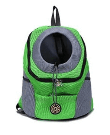 Front bag mesh pet carrier travel backpack - Black - by Famigift