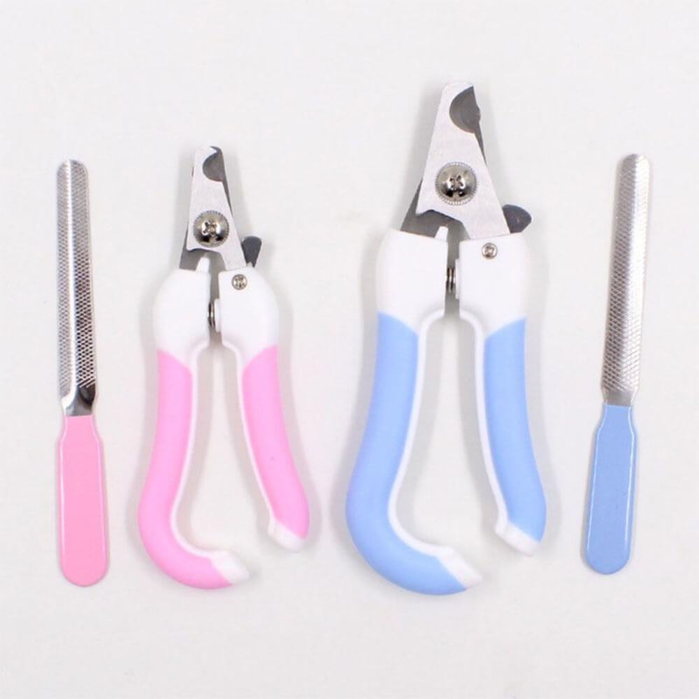 Professional Pet Cat Dog Nail Clipper Cutter Stainless Steel Grooming Clippers Grinders Cats Dog Claw Nail Scissors with Lock - by Famigift