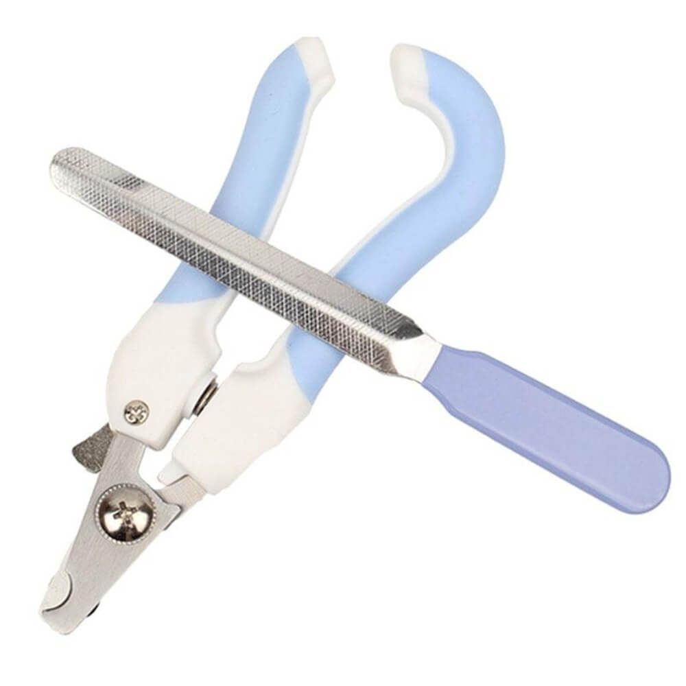 Professional Pet Cat Dog Nail Clipper Cutter Stainless Steel Grooming Clippers Grinders Cats Dog Claw Nail Scissors with Lock - by Famigift