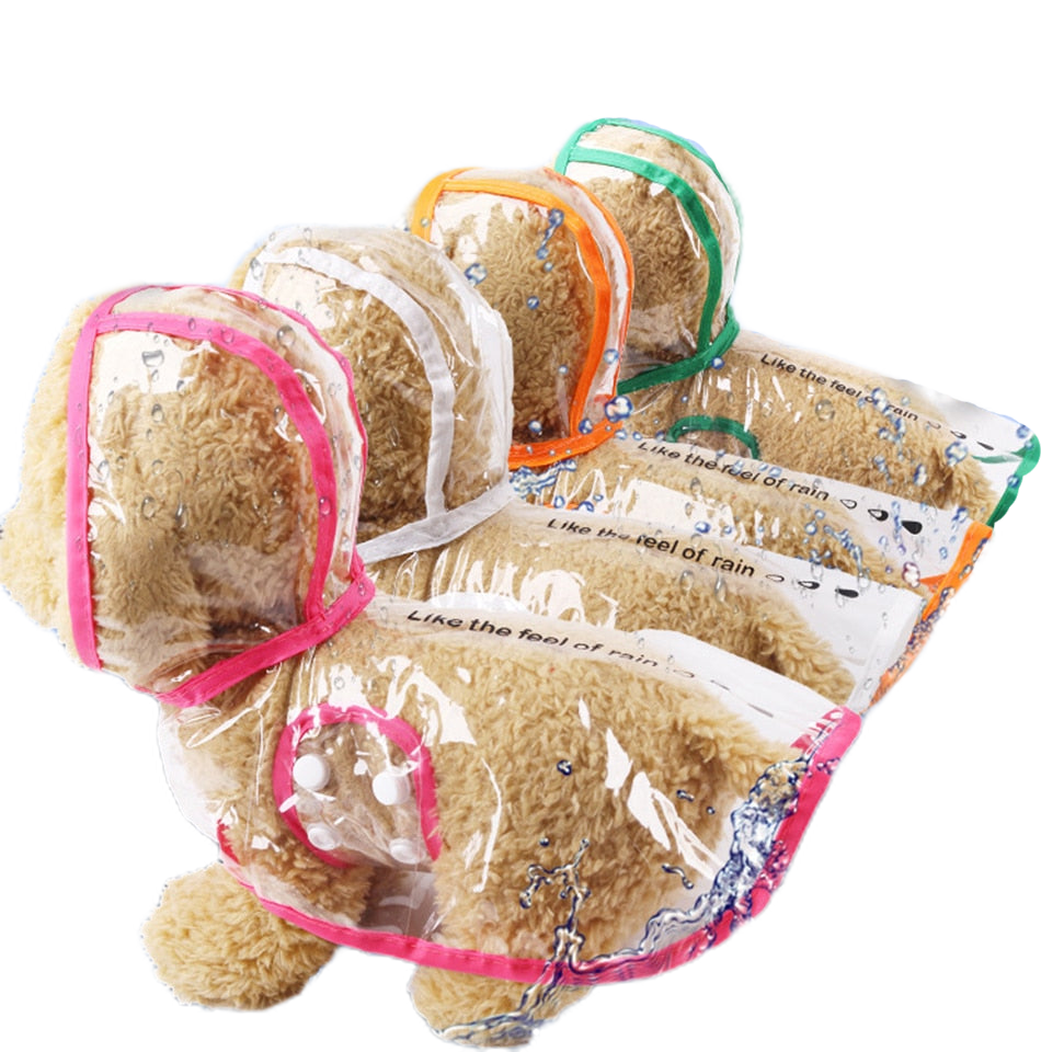 PetCare Transparent Raincoat for Dogs - White - by Famigift