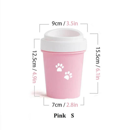 Pet Paw Cleaner Washer Cup With Soft Bristles - L - by Famigift