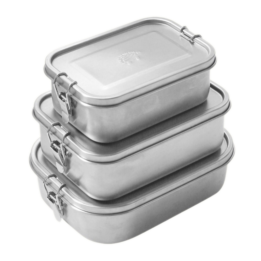 Munchie Box Stack - 3 Pack Stainless Steel Bento Box Set - Default Title - by Famigift