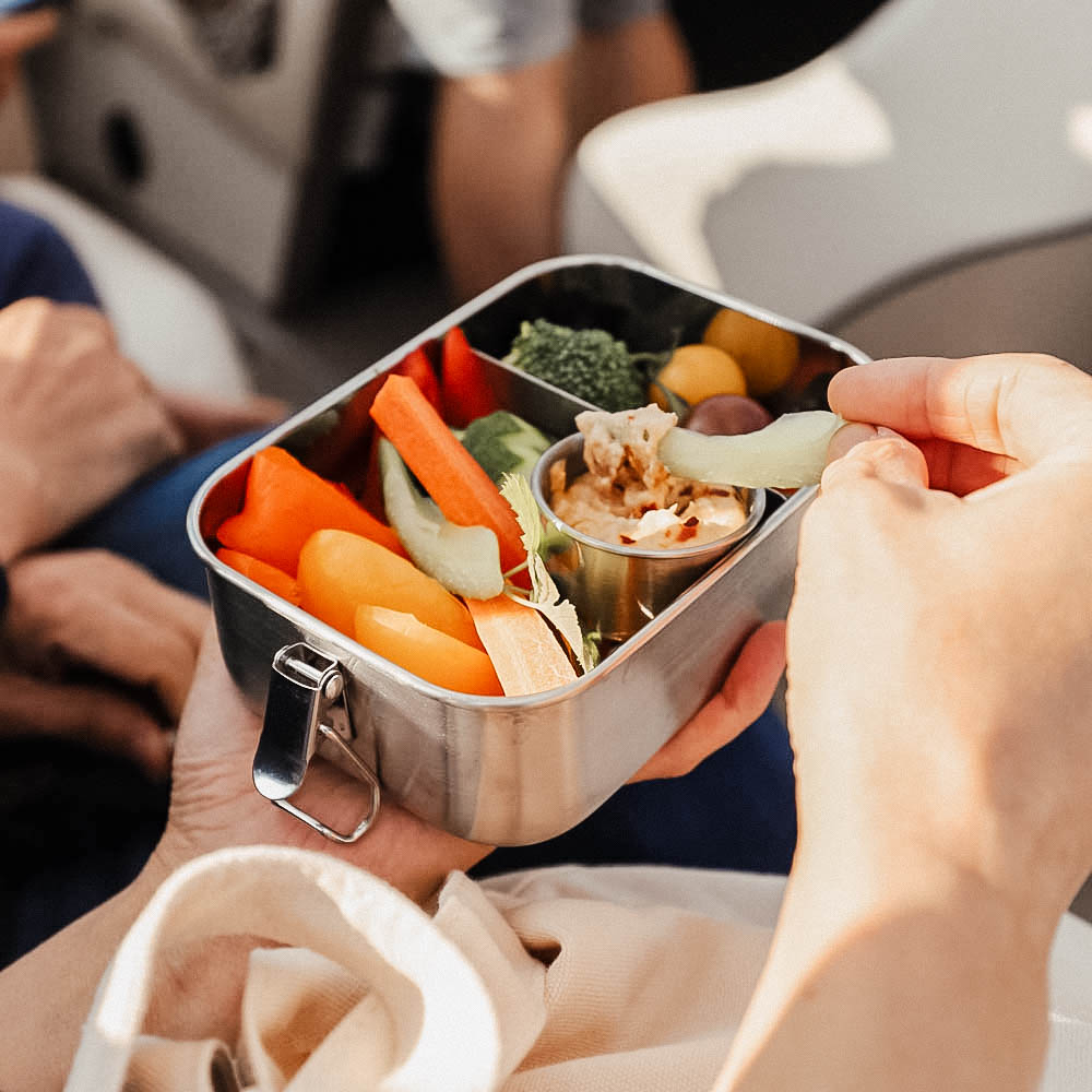 The Munchie Box - Stainless Steel Bento Box - Medium - 40oz - by Famigift