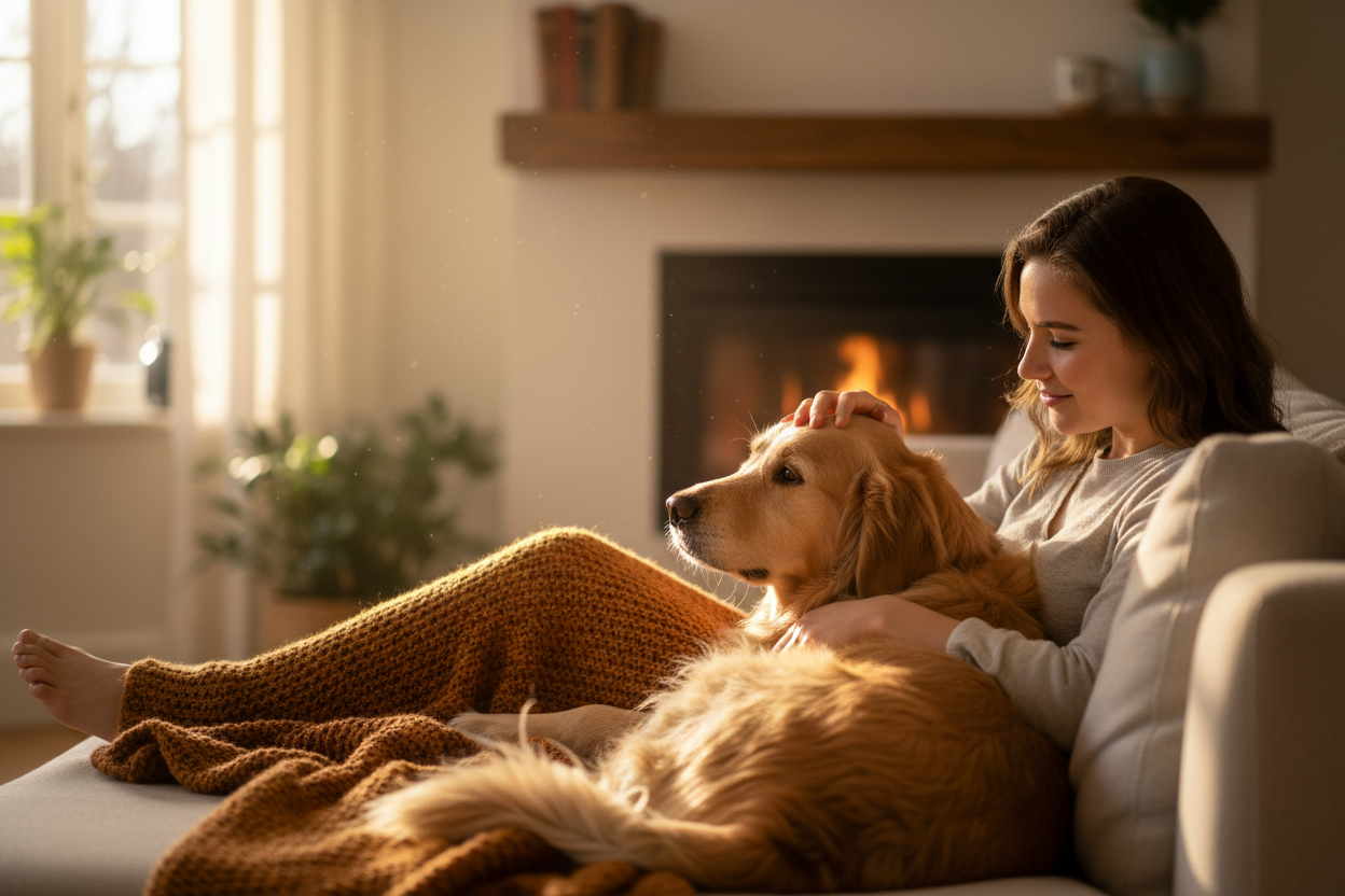 We bridge the gap between humans and pets. Our products are meant to strengthen the silent, loving bond you share with your furry friends. dạng ảnh vuông không có chữ