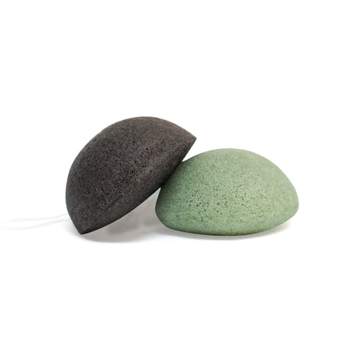 Konjac Sponges - 2 Pack of Exfoliating Face Sponges - by Famigift