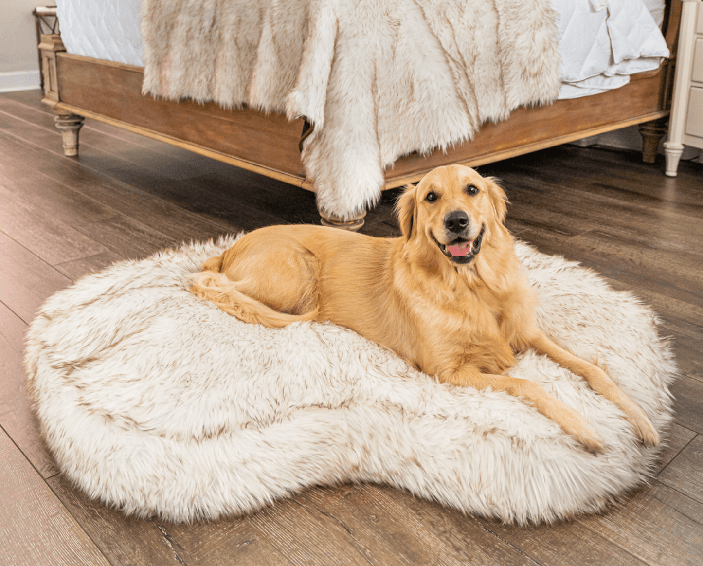 Petcare™ Anti Anxiety Dog Bed - Apricot - by Famigift