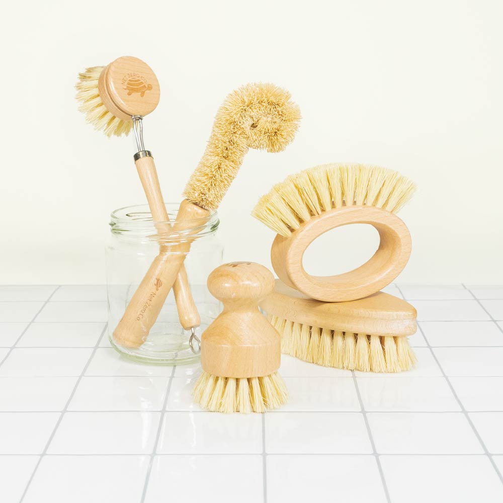 Plant Based Cleaning Brush Set - Set of 5 Brushes - by Famigift